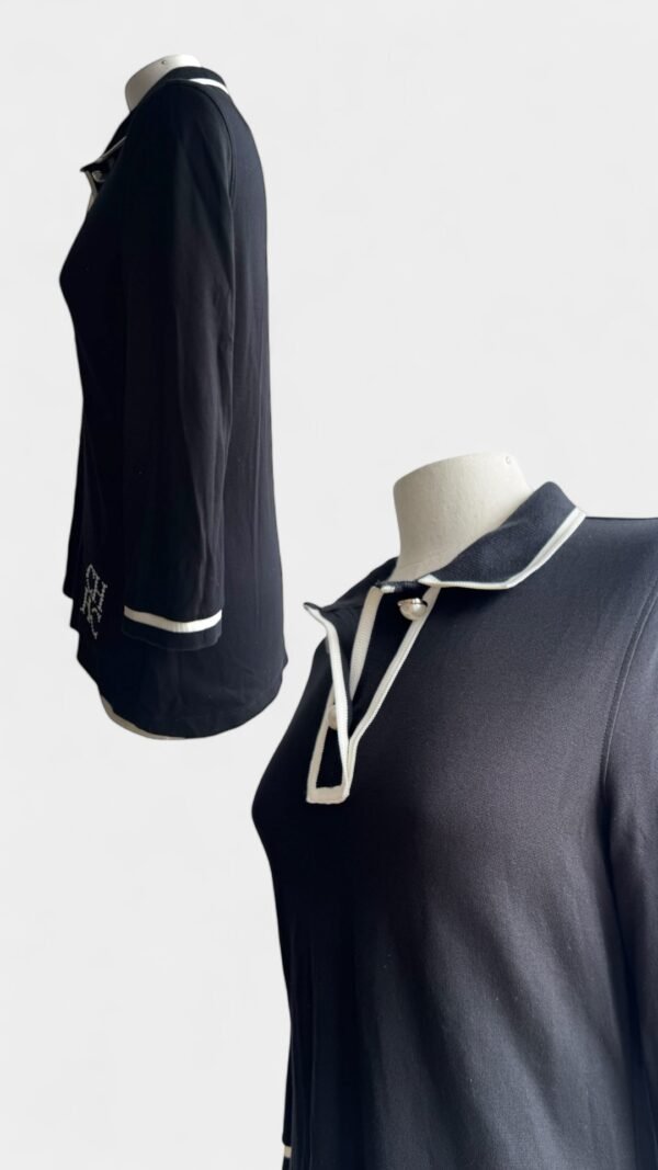 CAROLINA HERRERA - POLO BOTON JOYA BLCK-WHITE - Image 2